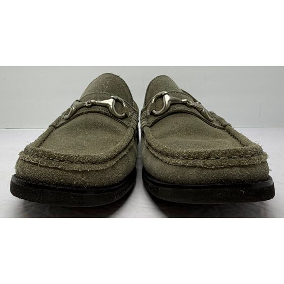 Florsheim Tuscany Bit Gray Suede Slip On Loafers Mens 8.5 EEE Triple Wide in Box - Picture 5 of 8